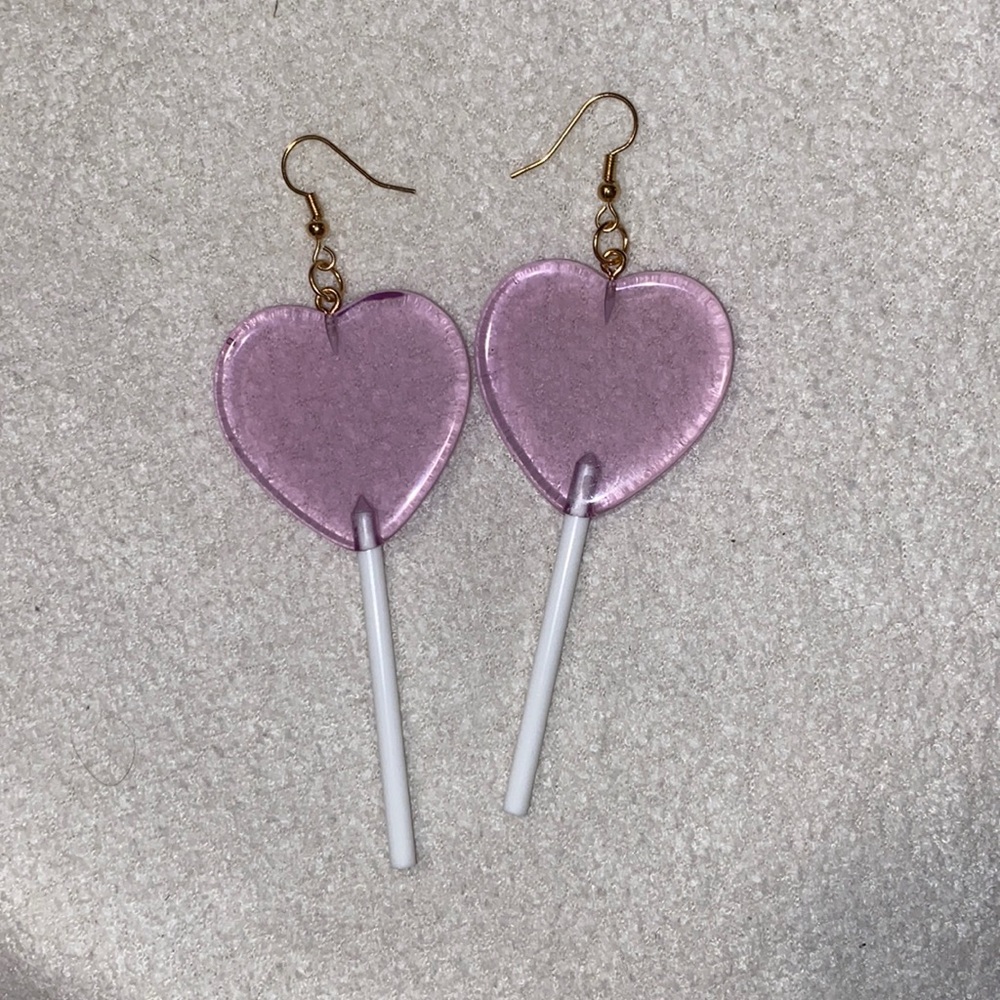 Heart Lollipop Earrings